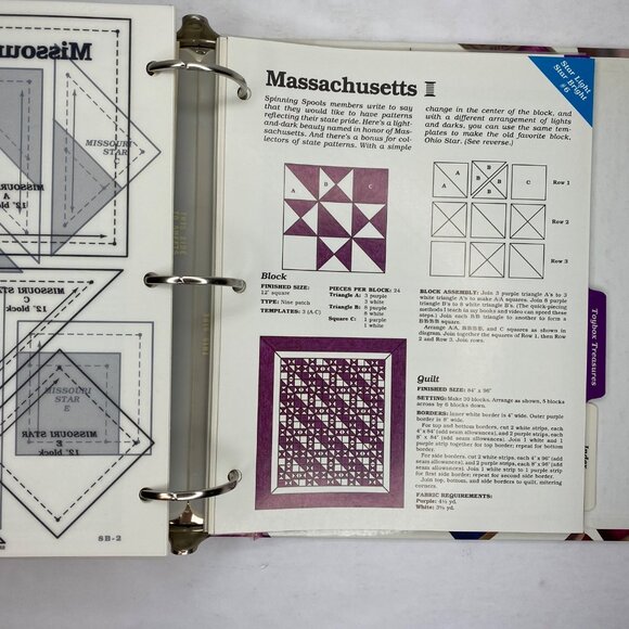 Vintage 1990 Georgia Bonesteel's Spinning Spools Pattern Club For Quilters Vol 1 - Picture 13 of 16